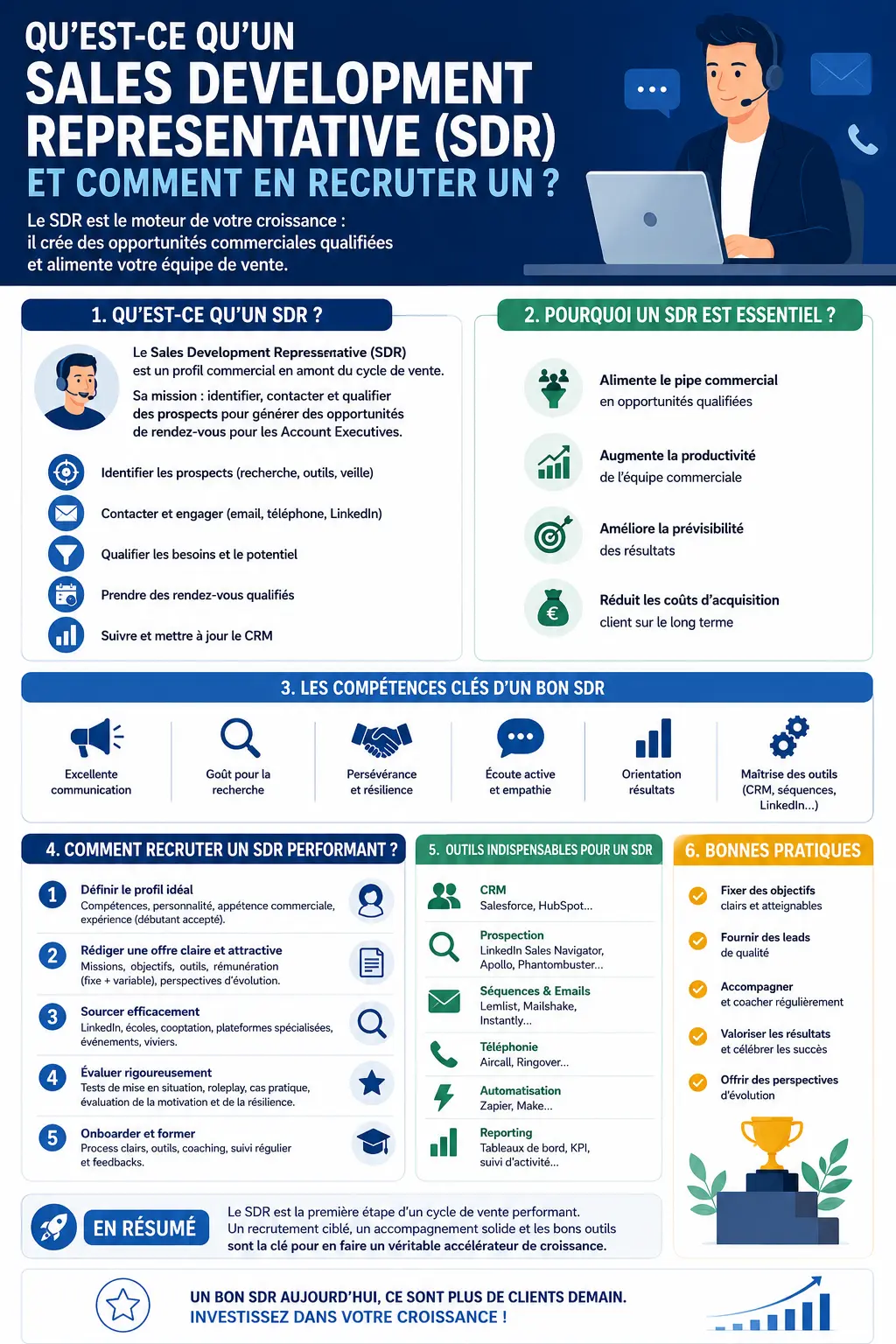 Qu'est-ce qu'un SDR et comment en recruter un ?
